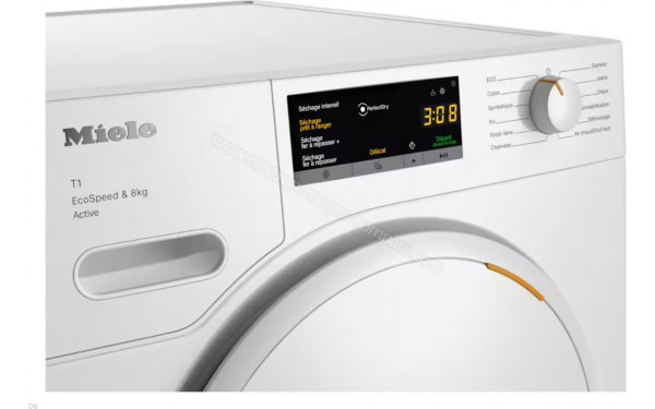 MIELE TWA520WP - Panneau de commandes