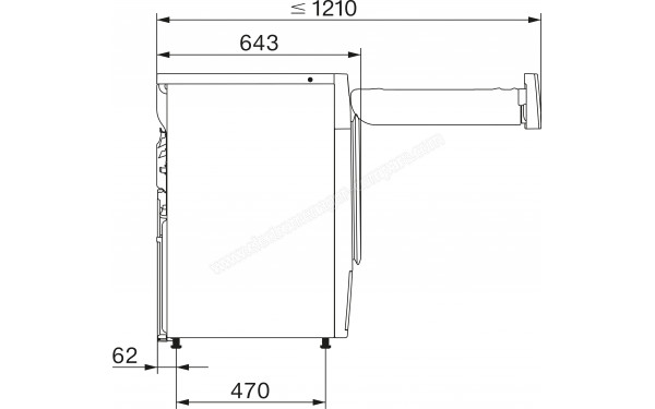 MIELE TWD640WP - Dimensions