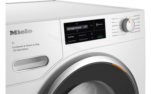 MIELE TWL 680 WP - Vue des programmes