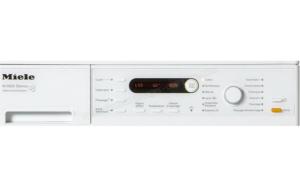 MIELE W 5820 - Panneau de commandes