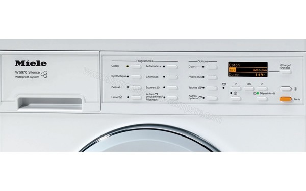MIELE W 5970 WPS Silence - Panneau de commandes