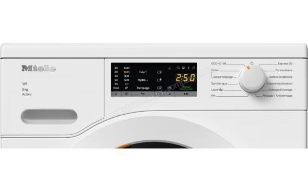 MIELE WCA 120 WCS - Panneau de commandes