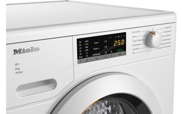 MIELE WCA 120 WCS - Vue des programmes