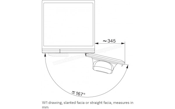 MIELE WCA 132 WCS - Dimensions