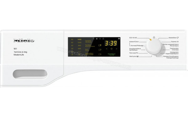 MIELE WCD 670 - Panneau de commandes