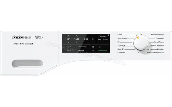 MIELE WCE 660 - Panneau de commandes
