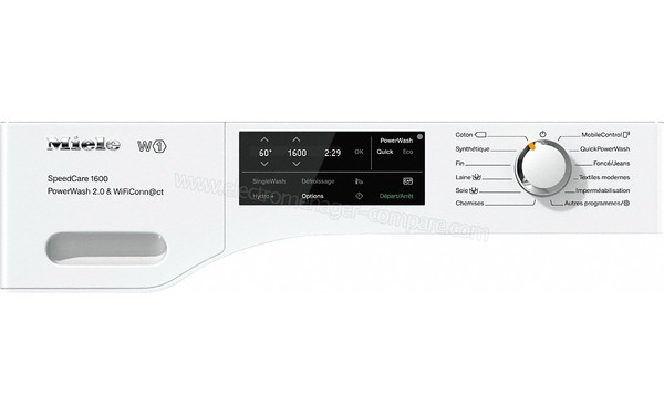 MIELE WCH 360 SpeedCare 1600 - Panneau de commandes