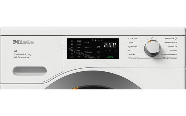 MIELE WCK 360 WCS - Panneau de commandes