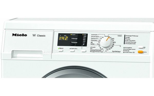 MIELE WDA 110 - Panneau de commandes (cr&eacute;dit : Darty)