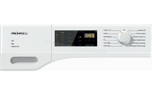 MIELE WDD 035 - Panneau de commandes (cr&eacute;dit : Boulanger)