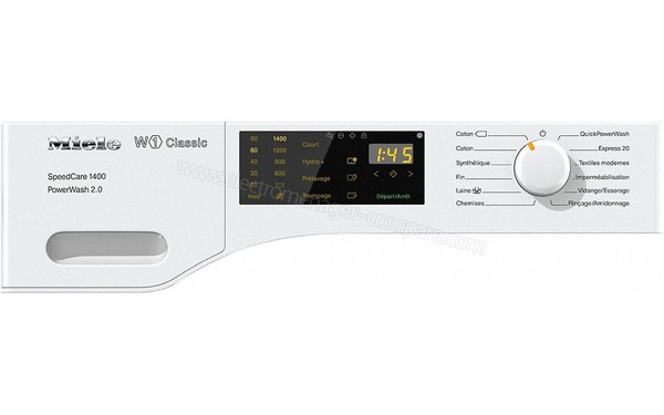 MIELE WDD 320 SpeedCare 1400 - Panneau de commandes
