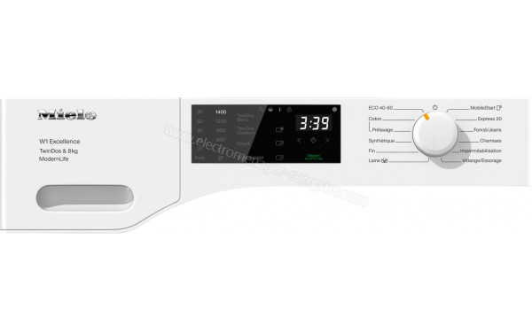 MIELE WED 665 WCS - Panneau de commandes