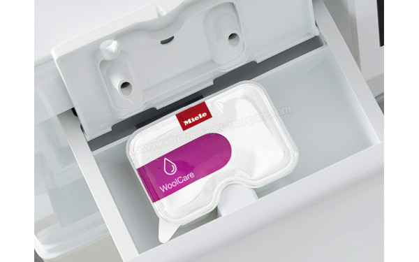 MIELE WEG 665 - Zoom sur le tiroir lessiviel