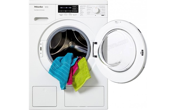 MIELE WKH 121 WPS - Vue de face hublot ouvert (cr&eacute;dit : Boulanger)
