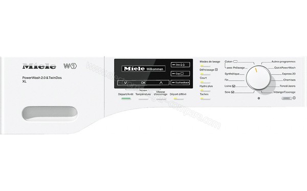 MIELE WKH 122 WPS - Panneau de commandes