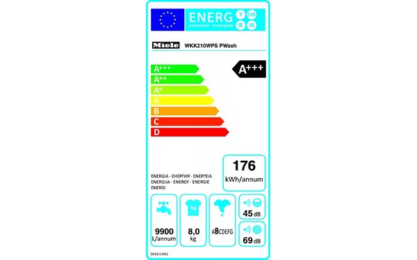 MIELE WKK 210 WPS - &Eacute;tiquette &eacute;nergie