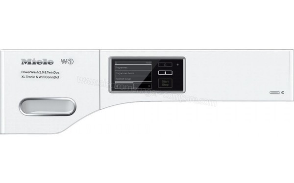MIELE WMV 963 WPS - Panneau de commandes (cr&eacute;dit : Boulanger)