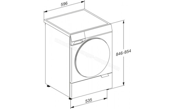 MIELE WQ 1000 WPS - Dimensions