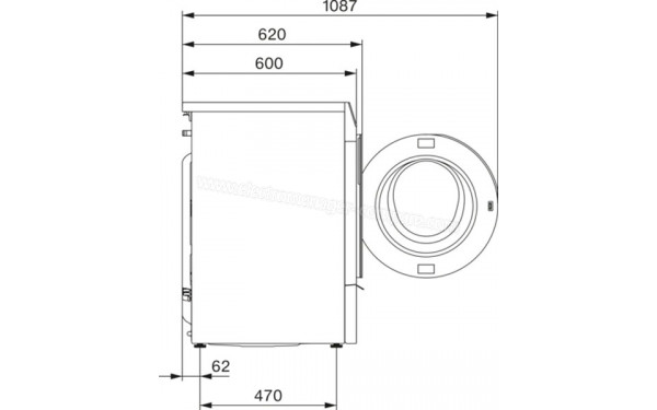 MIELE WQ 1000 WPS - Dimensions