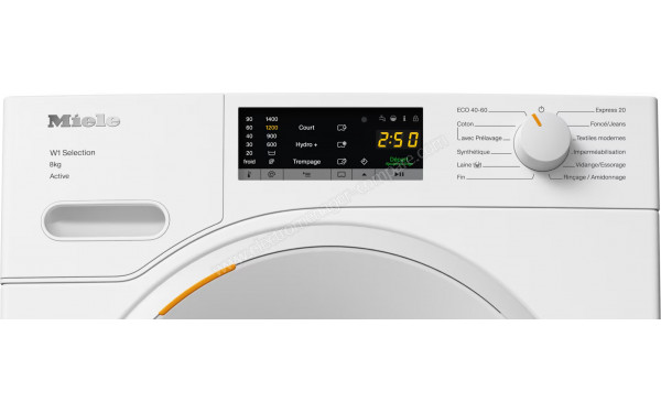 MIELE WSA 123 WCS - Panneau de commandes