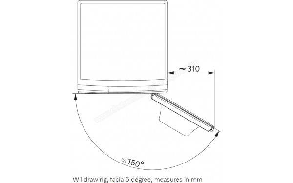 MIELE WSB 363 WCS - Dimensions