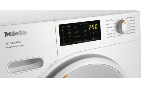 MIELE WSD 323 WCS - Panneau de commandes