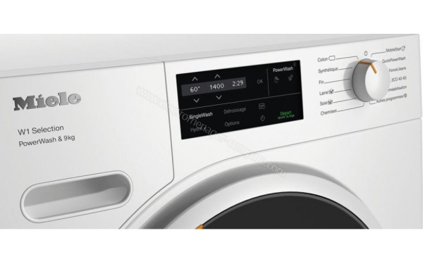 MIELE WSG 363 WCS - Panneau de commandes