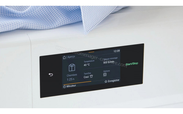 MIELE WTW 870 WPM - Panneau de commandes