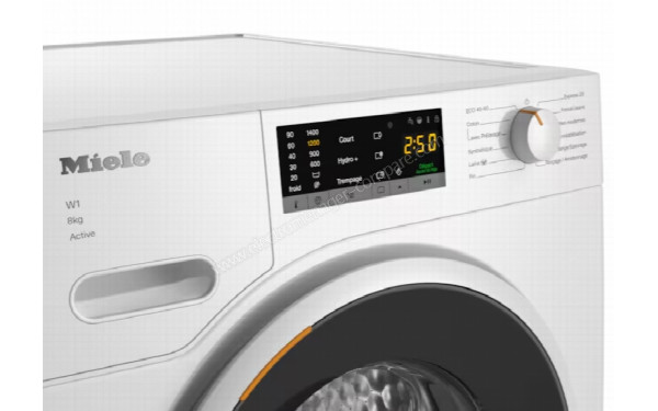 MIELE WWA 120 WCS - Vue des programmes