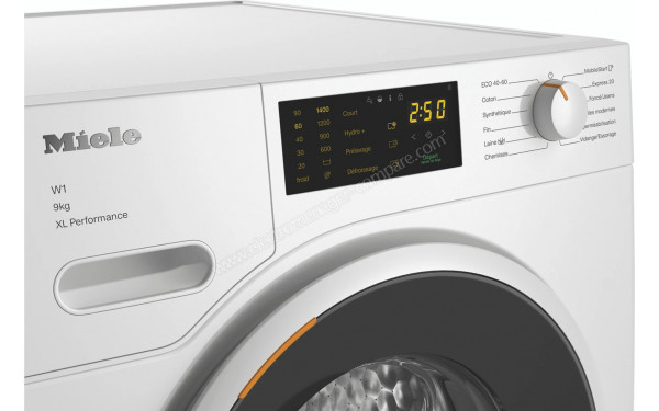 MIELE WWD 164 WCS - Panneau de commandes