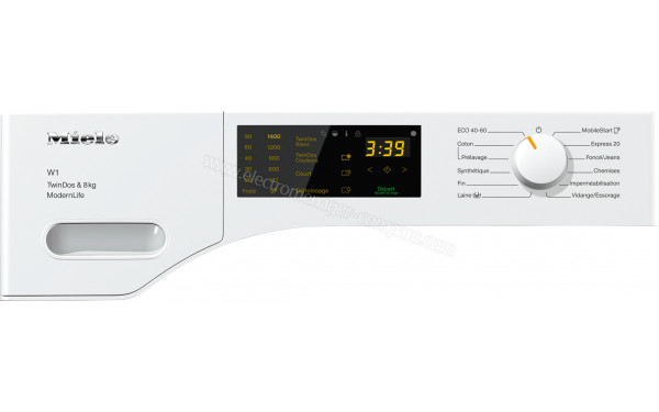 MIELE WWD 660 WCS - Panneau de commandes