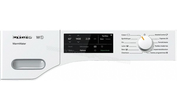 MIELE WWE 860 WPS - Panneau de commandes