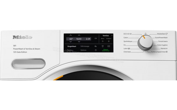 MIELE WWI 880 WCS - Panneau de commandes