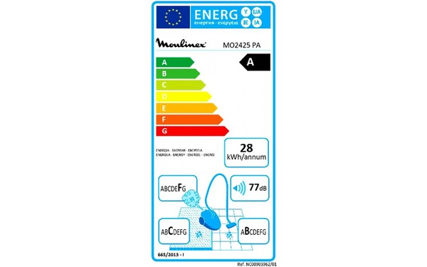 MOULINEX MO2425PA - &Eacute;tiquette &eacute;nergie