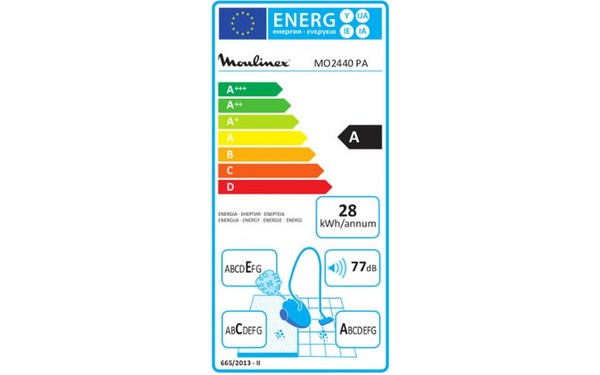 MOULINEX MO2440PA - &Eacute;tiquette &eacute;nergie