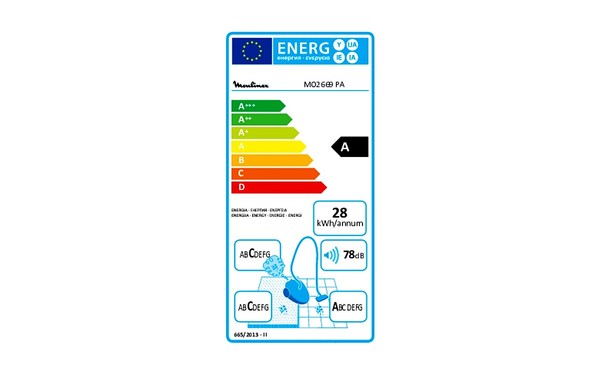 MOULINEX MO2669PA - &Eacute;tiquette &eacute;nergie