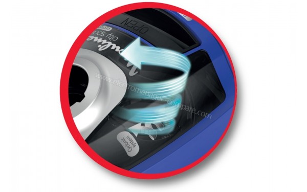 MOULINEX MO2731PA - Syst&egrave;me cyclonique (cr&eacute;dit : Darty)
