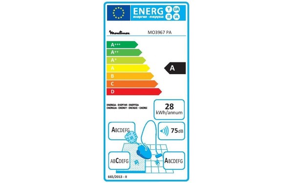 MOULINEX MO3967PA - &Eacute;tiquette &eacute;nergie