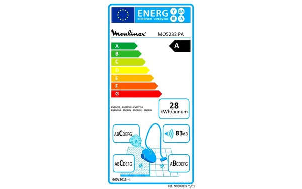 MOULINEX MO5233PA - &Eacute;tiquette &eacute;nergie