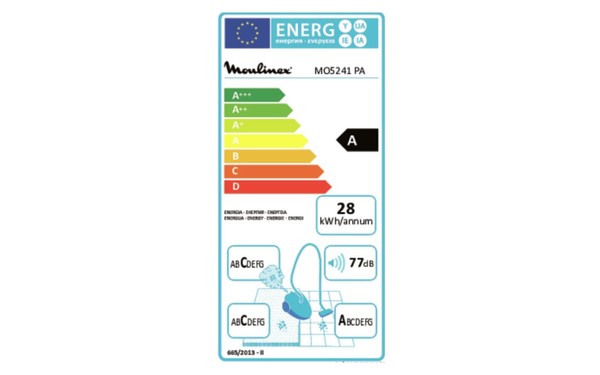 MOULINEX YY4869FE - &Eacute;tiquette &eacute;nergie