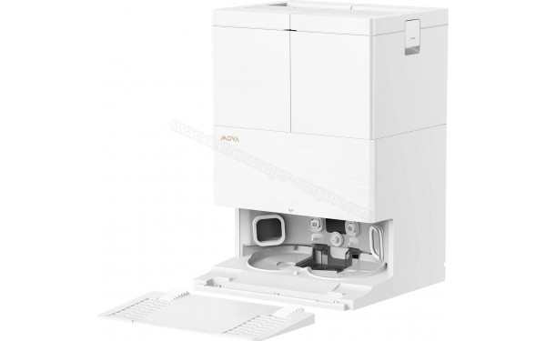 MOVA E50 Pro Ultra Blanc - Vue de la station de chargement