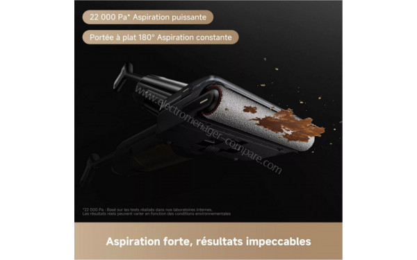 MOVA M50 Noir - Puissance d'aspiration