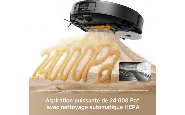 MOVA P50s Ultra Noir - Puissance d'aspiration