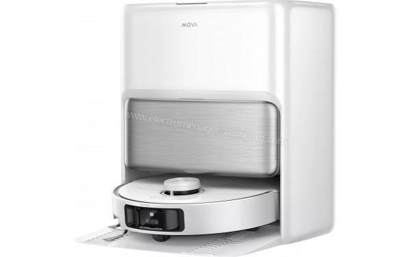 MOVA P70 Pro Ultra - Vue de 3/4 droite sur la station de chargement