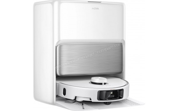 MOVA P70 Pro Ultra - Vue de 3/4 gauche sur la station de chargement