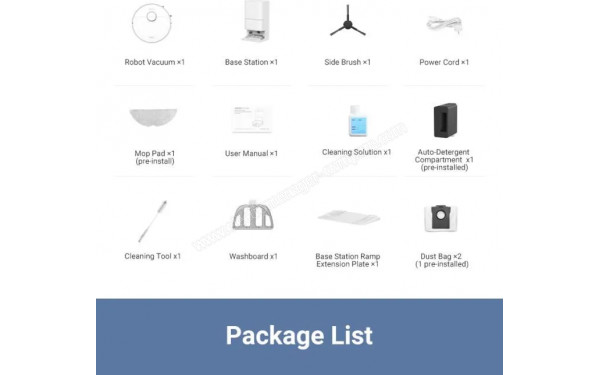 MOVA S20 Ultra Blanc - Accessoires