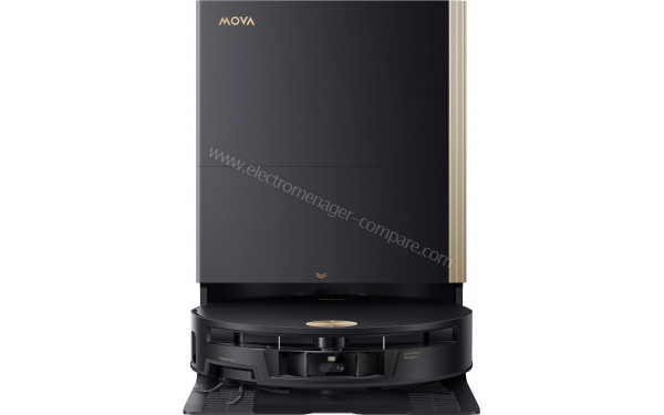 MOVA S70 Ultra Roller - Vue de face sur la station de chargement