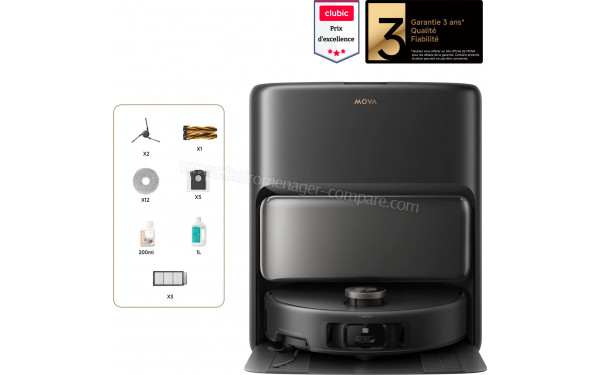 MOVA V50 Ultra Complete Noir - Accessoires