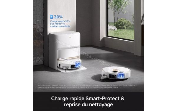 MOVA V70 Ultra Complete Blanc - Charge rapide Smart-Protect et reprise du nettoyage