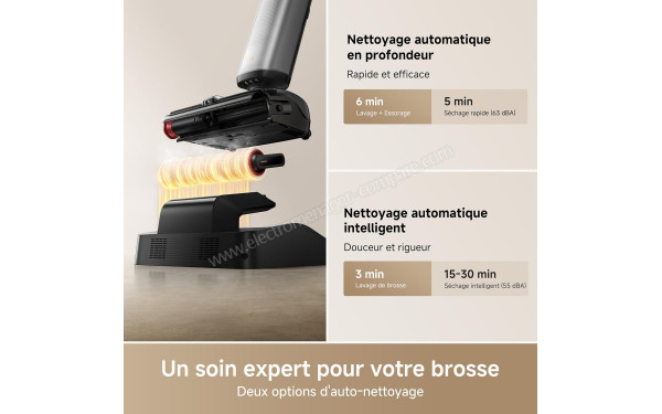 MOVA X4 Pro - Options d'auto-nettoyage
